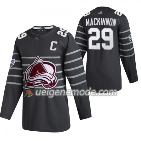 Herren Colorado Avalanche Trikot Nathan MacKinnon 29 Grau Adidas 2020 NHL All-Star Authentic